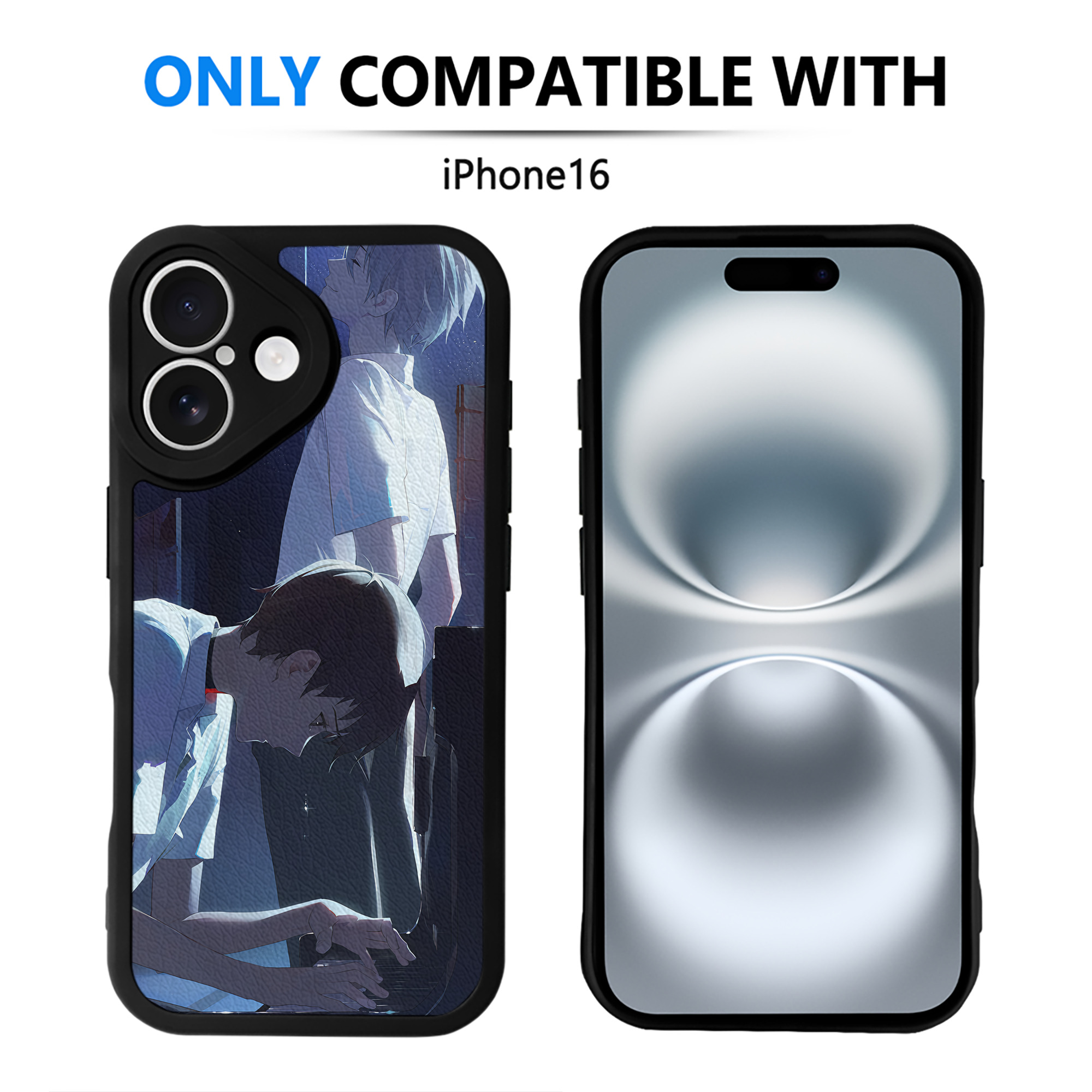 （画像用） EVA 新世紀エヴァンゲリオン 【iPhone 16シリーズ対応】シリコンスマホケース（レザー調） 材質：シリコン